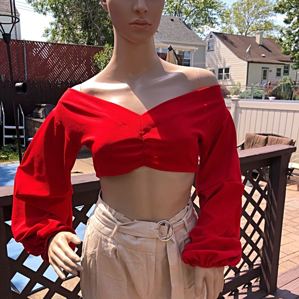 Sexy Red Crop Top ❤️💋😍